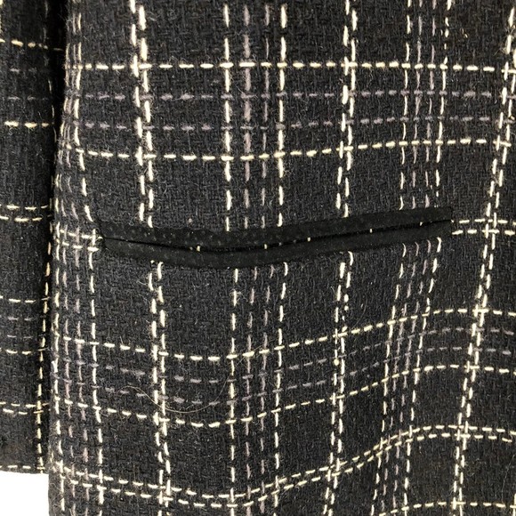 Vtg Harve' Benard Wool Blazer w/Detailed Stitching and a Suede Collar; Layering - Picture 8 of 11